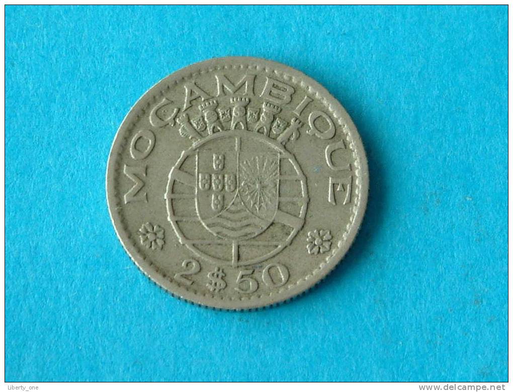 1955 - 2 $ 50 ESCUDOS / KM 78 ( For Grade, Please See Photo ) ! - Mosambik