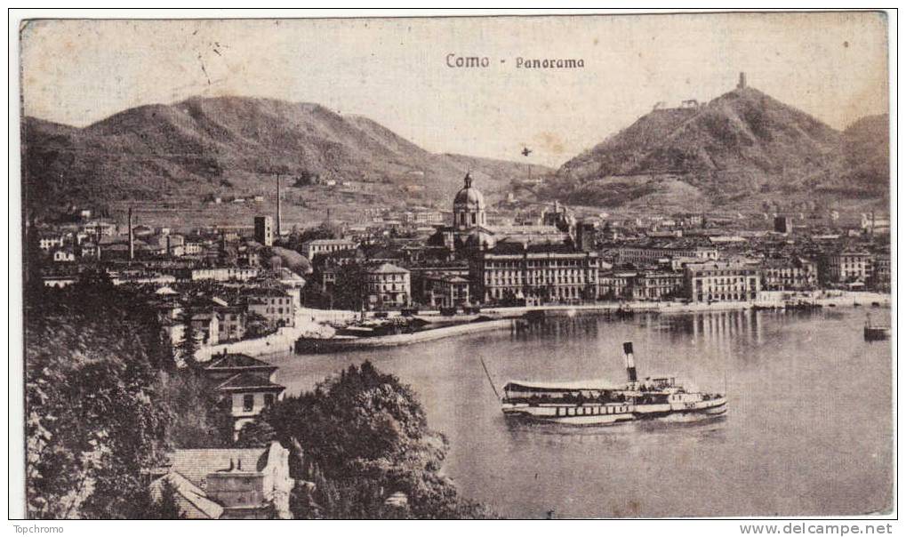 Carte Postale Como Panorama 1910 - Como