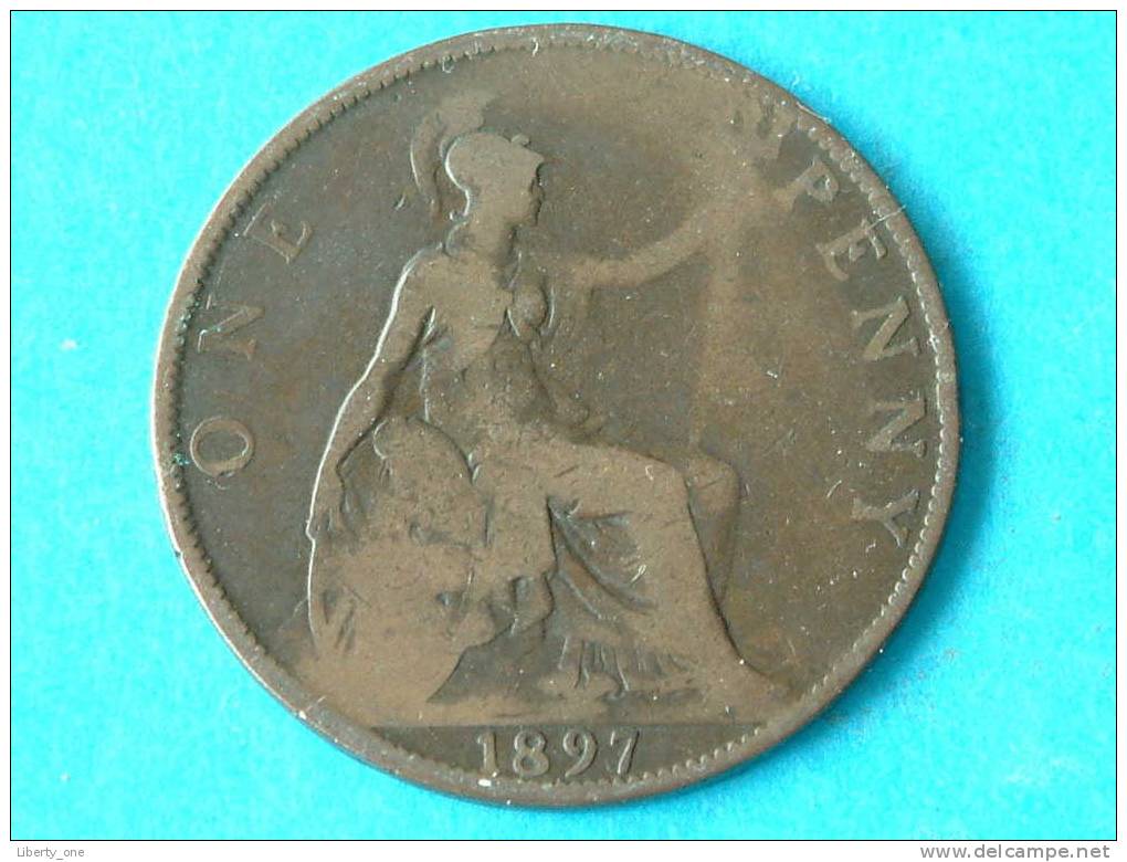 1897 - ONE PENNY / KM 790 ( For Grade, Please See Photo ) ! - D. 1 Penny