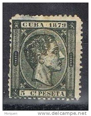 Cuba, Colonia Española 5 Cts 1879, Num 50 * - Kuba (1874-1898)