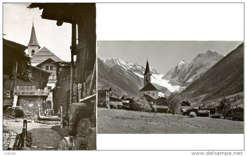 Lötschental - Kippel  (2 Karten)        Ca. 1950 - Kippel