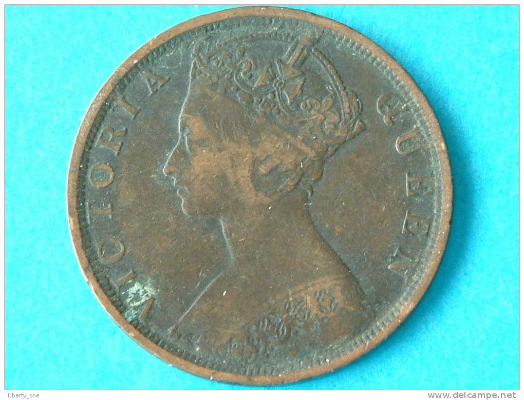 1901 H - ONE CENT - KM 4.3 ( For Grade, Please See Photo ) ! - Hong Kong