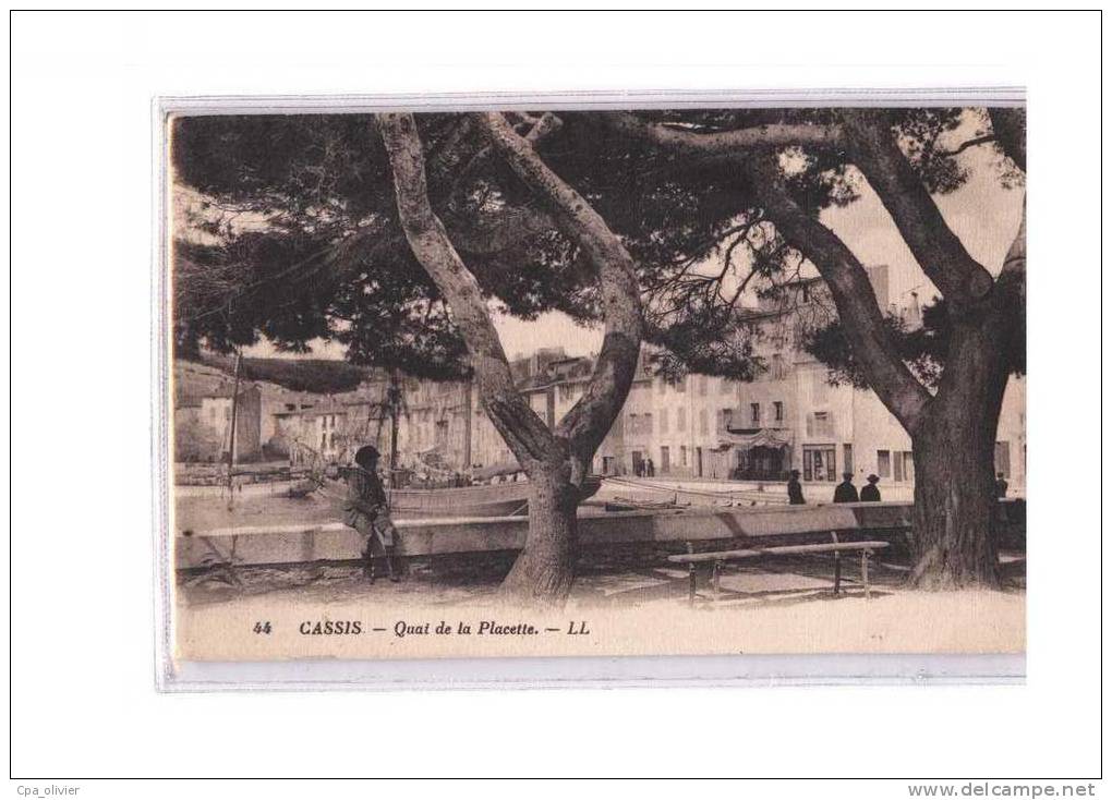 13 CASSIS Quai De La Placette, Animée, Ed LL 44, 192? - Cassis