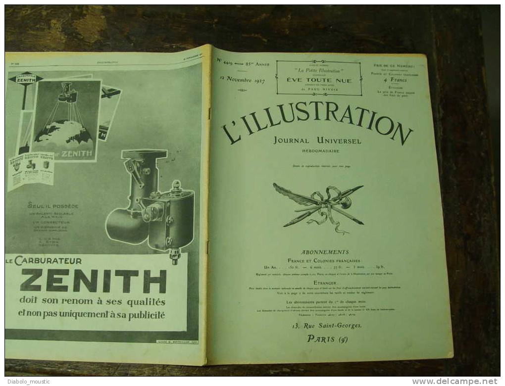 1927 RUSSIE ; Télégraphe ; NAPLES ;Constantinople ;Scoutisme ECLAIREUSES à Camaret / Mer ;St Hubert ; Cinéma ; Pubs AUTO - Movimiento Scout