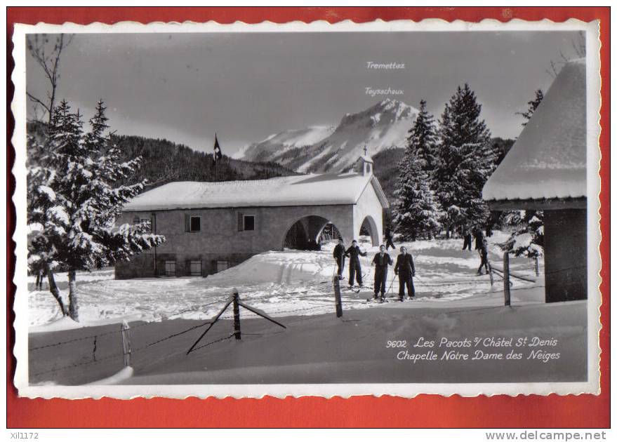 L879 Les Paccots Sur Chatel St Denis,Chapelle Notre Dame Des Neiges,ANIME. Perrochet 9602 - Châtel-Saint-Denis