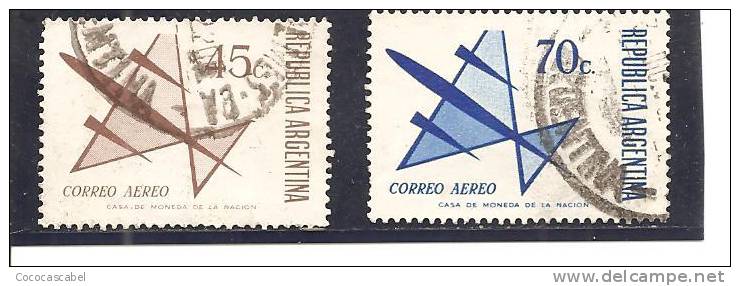 Argentina. Nº Yvert  Aéreo-141, 143 (usado) (o). - Luchtpost