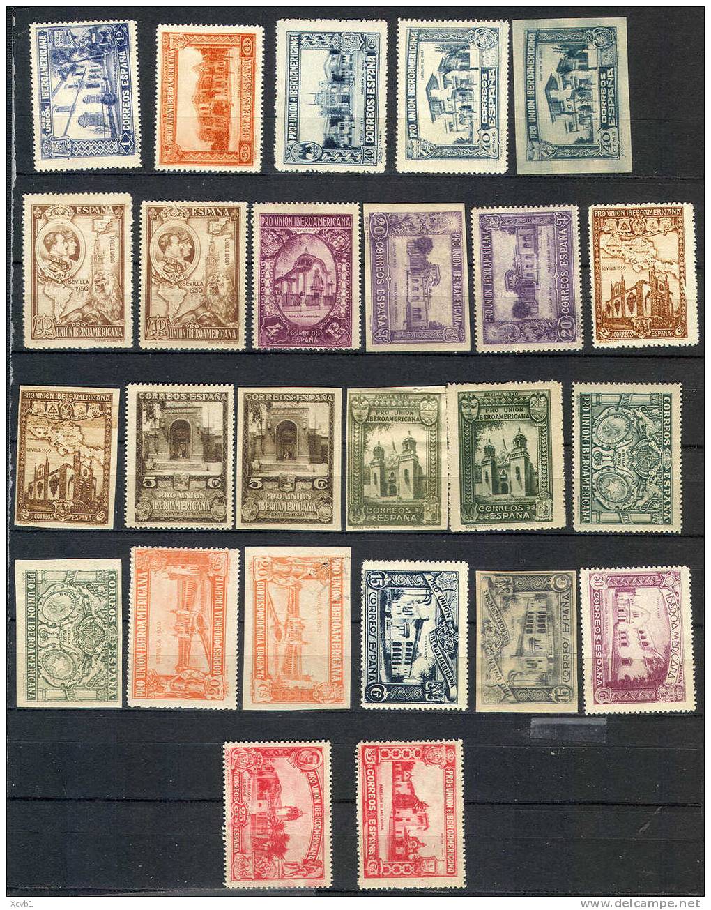 # SPAIN 433 To 448, SCV @ $90 With Some Imperfs (s433-1 - Unused Stamps