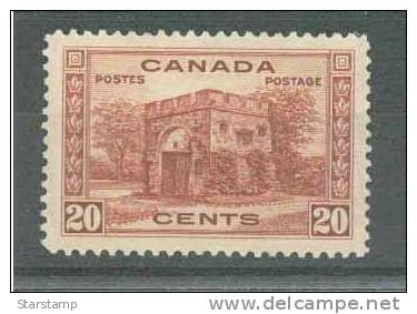 CANADA 1938 -20c Fort Gary Gate - Nuevos