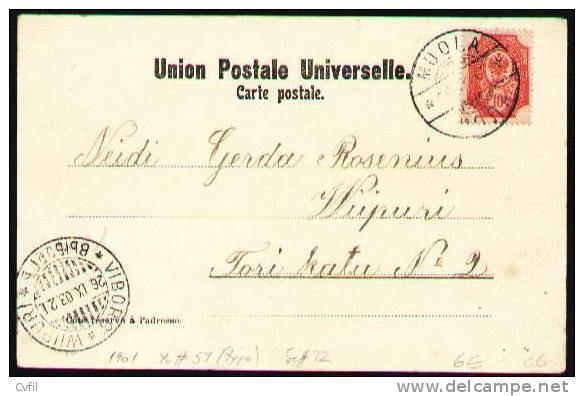 FINLAND1903 - Picture Postal Card Bearing The 10P, Circulated Within Finland - Briefe U. Dokumente