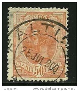 ● ROMANIA 1900  - CARLO 1° - N. 121 Usato Fil. F. D'a.  - Cat. ? € - Lotto N. 1788 - Gebraucht