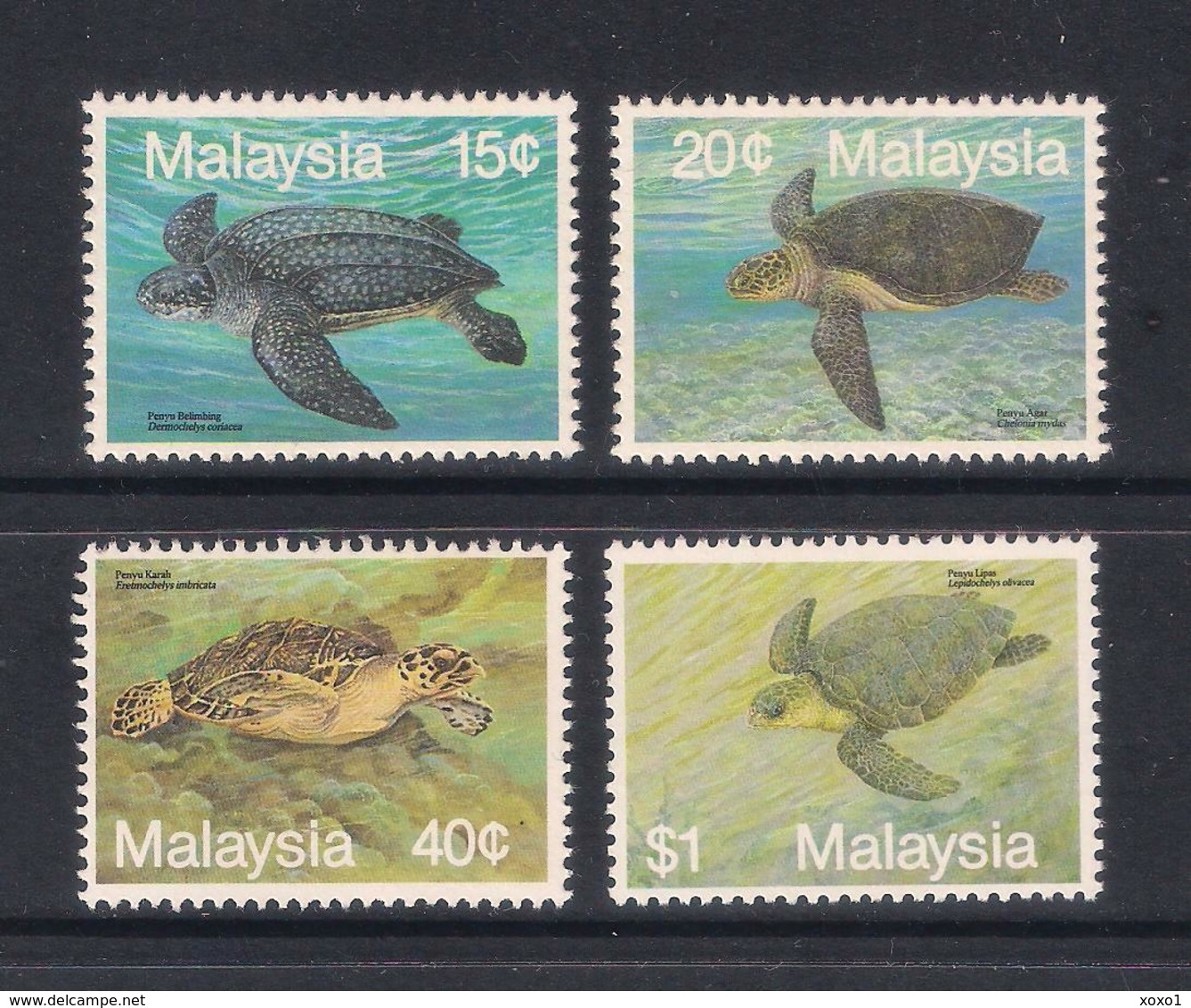 Malaysia 1990 MiNr. 436 - 439 Marine Life # III Turtles 4v MNH**  9,00 € - Turtles