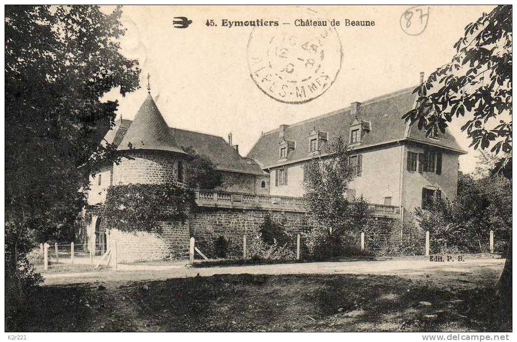 Eymoutiers CHÄTEAU DE BEAUNE - Eymoutiers