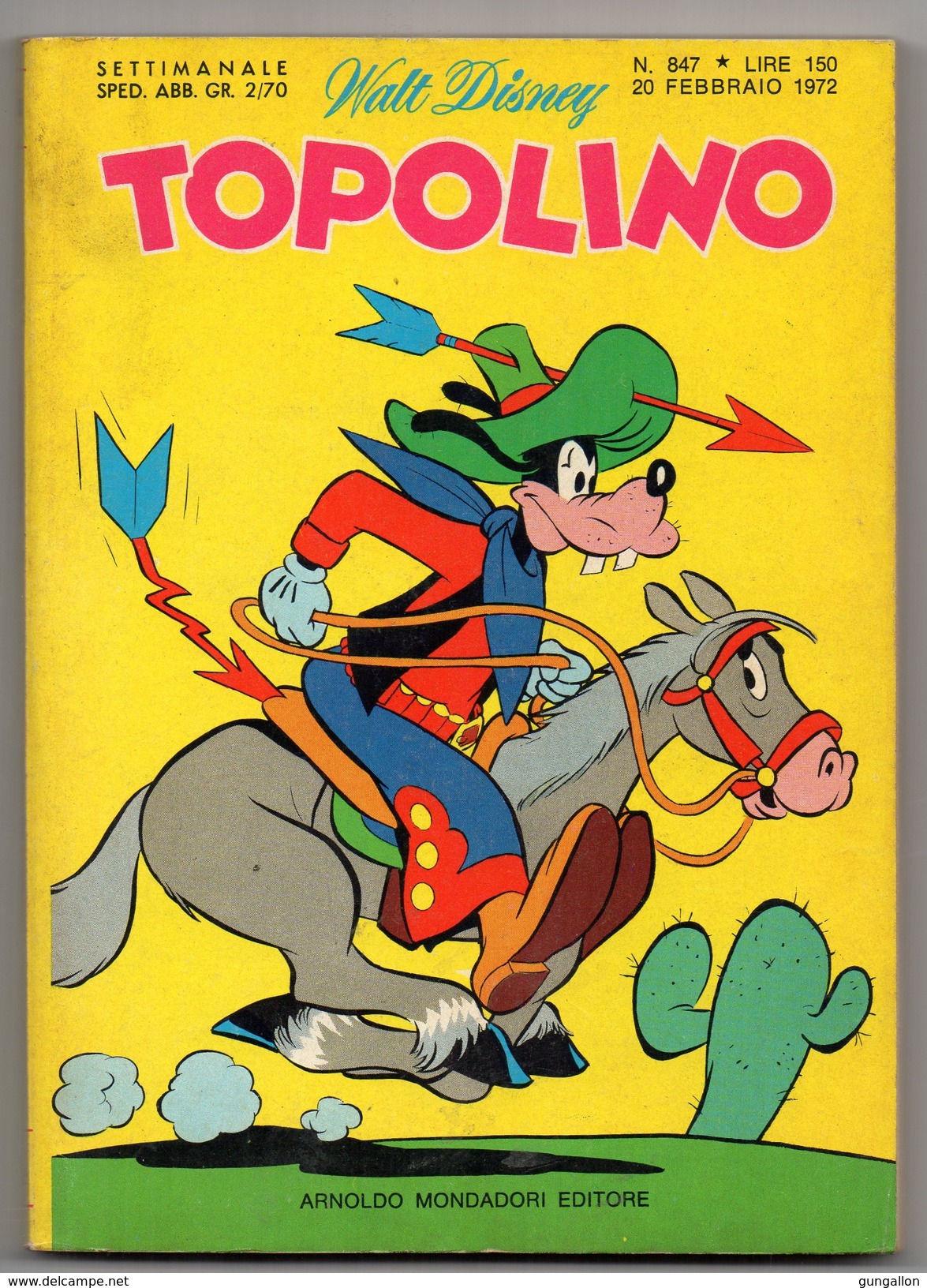 Topolino (Mondadori 1972) N. 847 - Disney