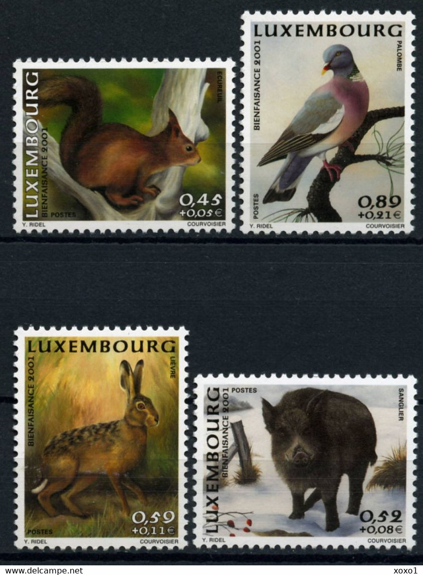 Luxembourg 2001 MiNr. 1554 - 1557  Fauna I  Animals Birds 4v MNH** 7,00 € - Rabbits