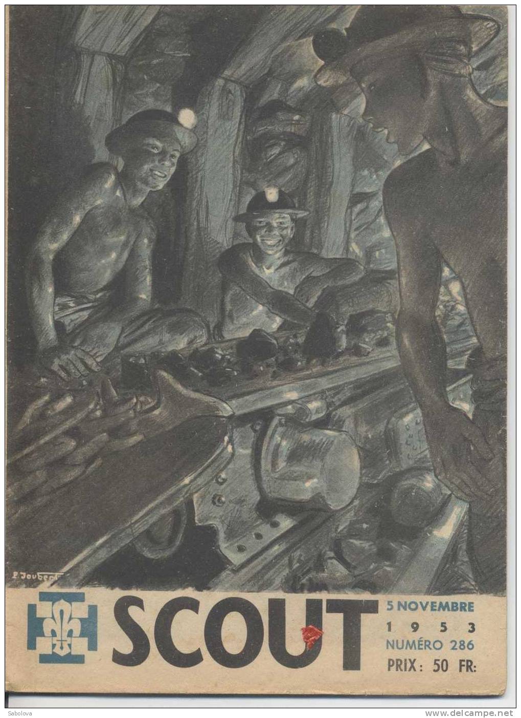 SCOUT AVEC DESSIN DE JOUBERT N°286 Novembre 1953 - Altri & Non Classificati