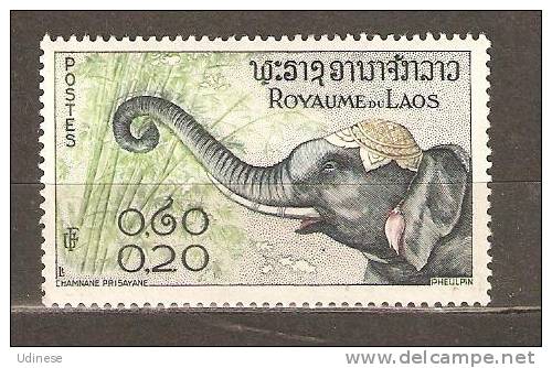 LAOS 1958 - ELEPHANT 0.20  - MH MINT HINGED - Elefanten