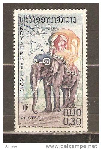 LAOS 1958 - ELEPHANT 0.30  - MH MINT HINGED - Elefanten