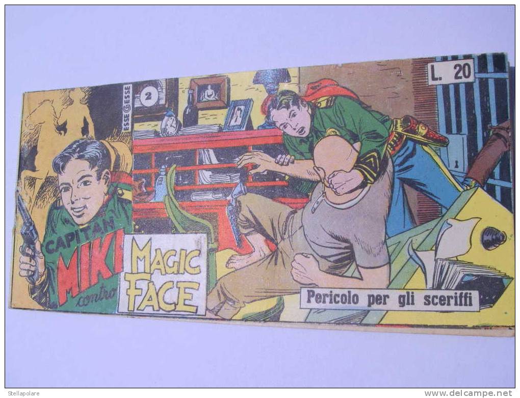 CAPITAN MIKI - X° SERIE STRISCIA - N. 2 - Pericolo Per Gli Sceriffi - 1955 ORIGINALE - Comics 1930-50