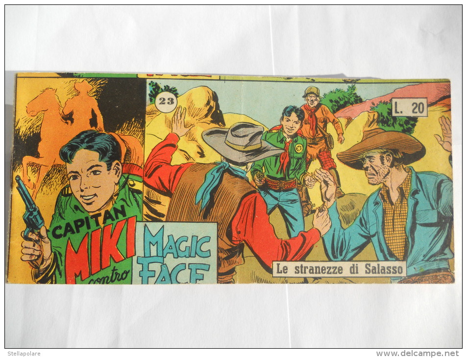 CAPITAN MIKI - X° SERIE STRISCIA - N. 23 - Le Stranezze Di Salasso - 1955 ORIGINALE - Comics 1930-50