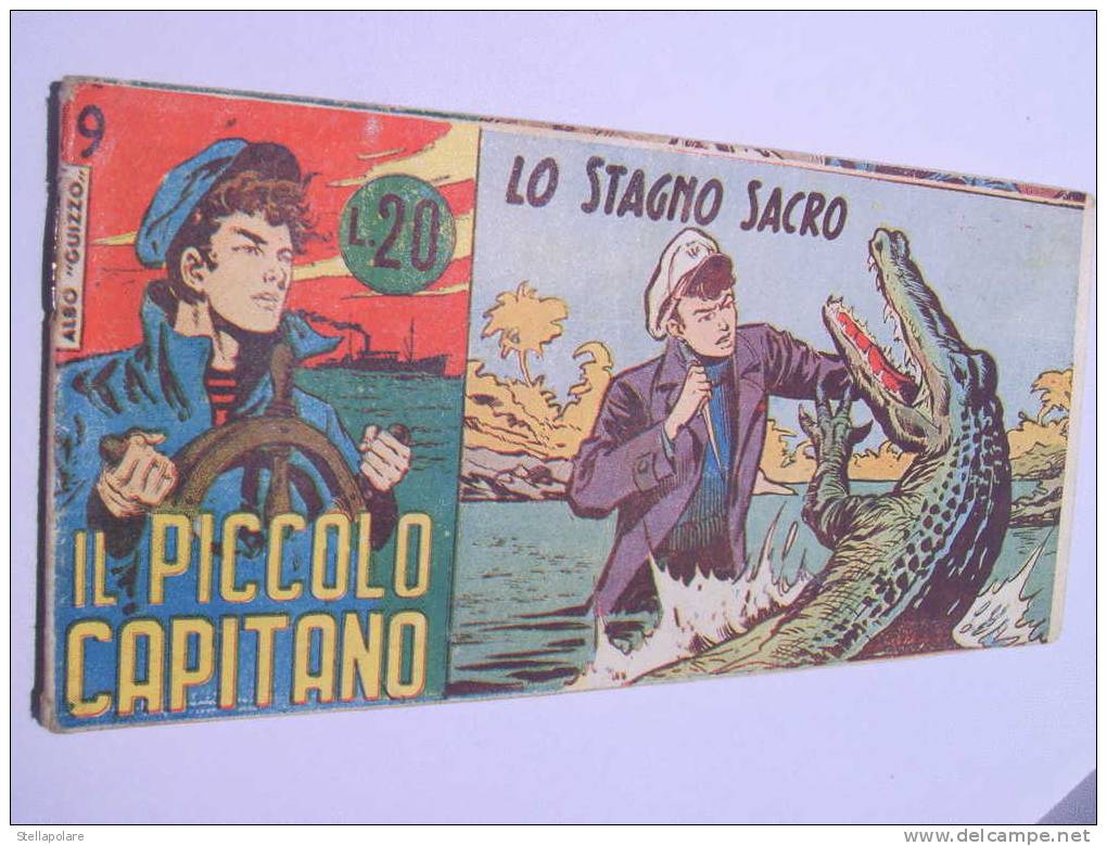 IL PICCOLO CAPITAN N. 9 "lo Stagno Sacro" STRISCIA TOMASINA 1955 ORIGINALE - Comics 1930-50