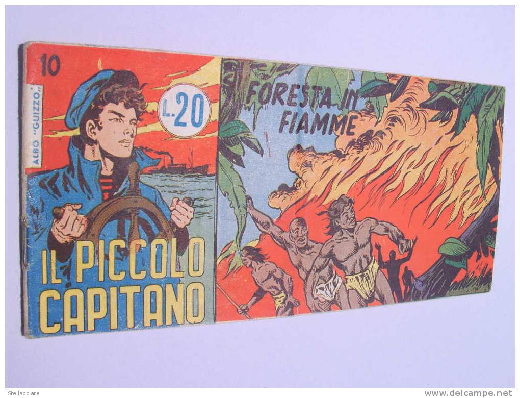 IL PICCOLO CAPITAN N. 10 "FORESTA IN FIAMMA"  STRISCIA TOMASINA 1955 ORIGINALE - Klassiekers 1930-50