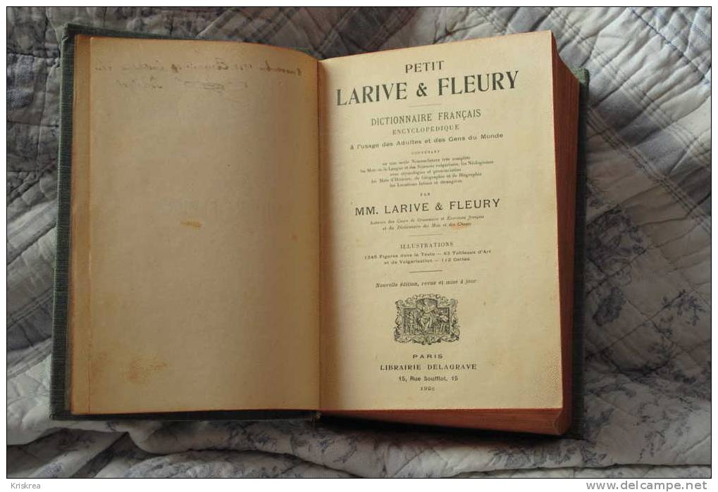 PETIT LARIVE & FLEURY "DICTIONNAIRE ENCYCLOPEDIQUE ILLUSTRE" - Dictionaries