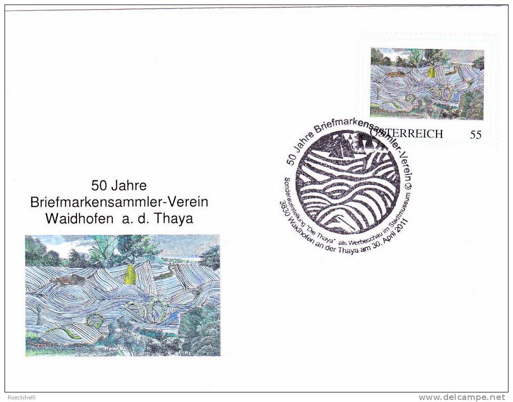 30.4.2011 -  Sonderstempel-Beleg  "50 Jahre BMSV Waidhofen/Thaya"  Mit PM  -  Siehe Scan  (SSt 50 J BMSV) - Brieven En Documenten