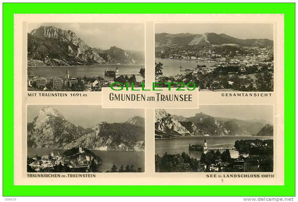 TRAUNSEE, AUSTRIA - GMUNDEN Am TRAUNSEE - 4 MULTIVIEWS - WRITTEN - CHIZZALI - - Traun