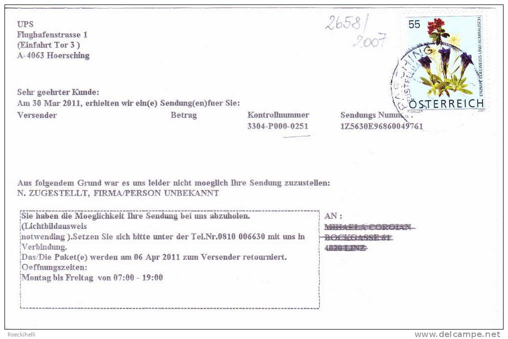 30.3.2011 -  Bedarfs-Beleg  Mit  DM D. Post  (ANK 2658)  -  Siehe Scan  (Bb 2658 2007 0251) - Cartas & Documentos