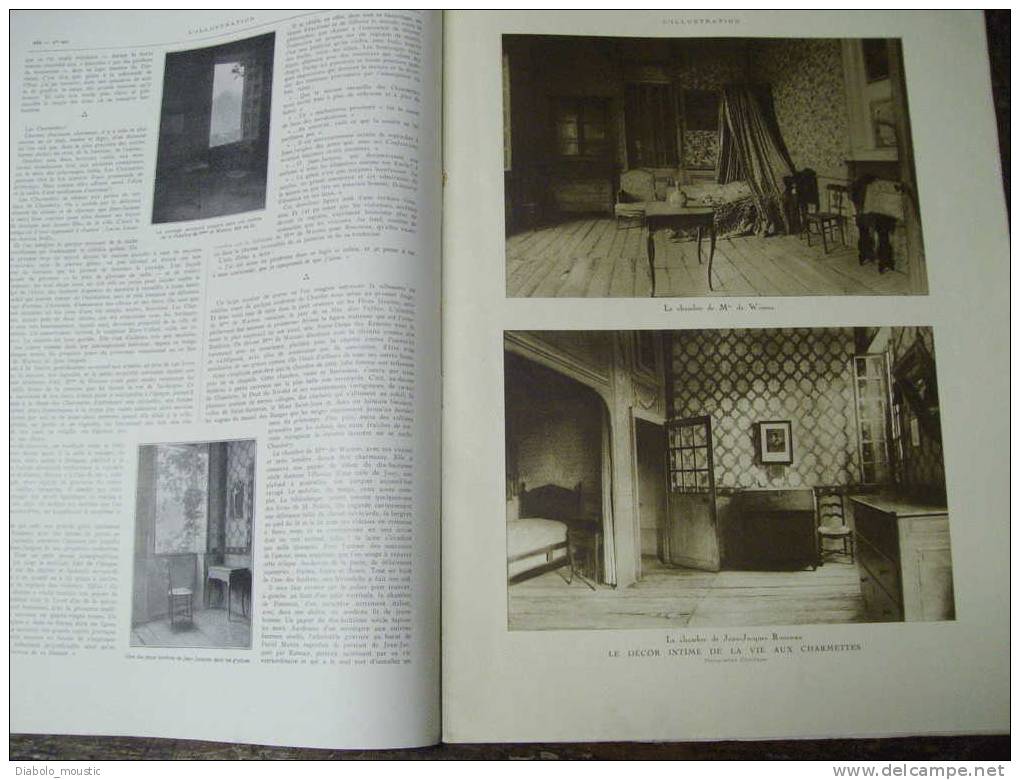 1927 PUBS Autos Etc..; J.J. ROUSSEAU ; Aviation Postale ; Chez FIGARO ; OLYMPE ; Vivarium ; MEXIQUE éxécution ; ANTILLES - L'Illustration