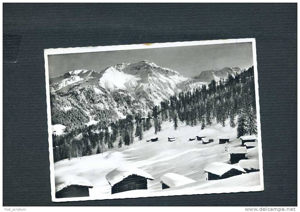 Suisse - Fubs Bei Tschiertschen Mit Aroser Weisshorn - Tschiertschen