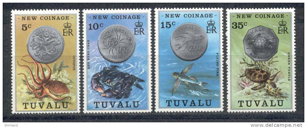 Tuvalu 1976 - Michel Nr. 19 - 22 ** - Tuvalu (fr. Elliceinseln)