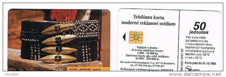 SLOVACCHIA (SLOVAKIA) - SLOVENSKE TELEKOMUNIKACIE - 1997 SHEPERD'S GIRDLE     18/97 ST  - USED  -  RIF. 3195 - Slowakije