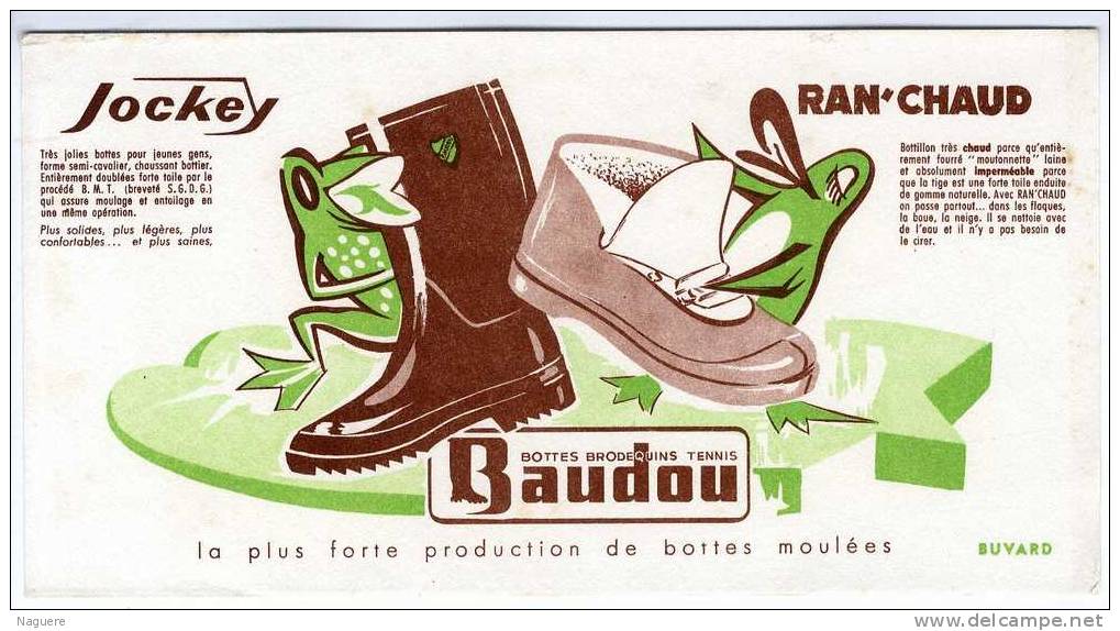 BUVARD  -  JOCKEY  RAN CHAUD BOTTES TENNIS BRODEQUINS -  BAUDOU - Chaussures