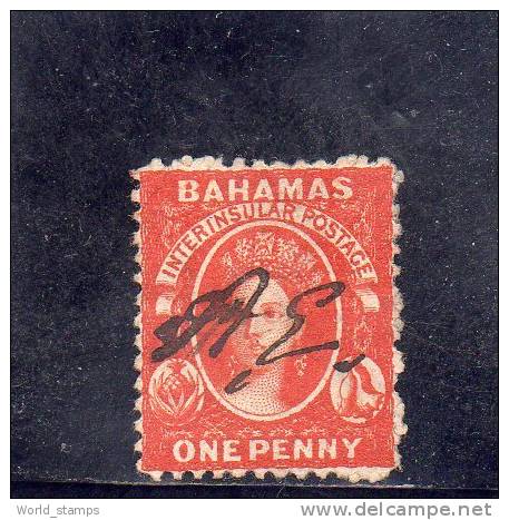 BAHAMAS 1862 O NO WMK P 13 - 1859-1963 Colonie Britannique