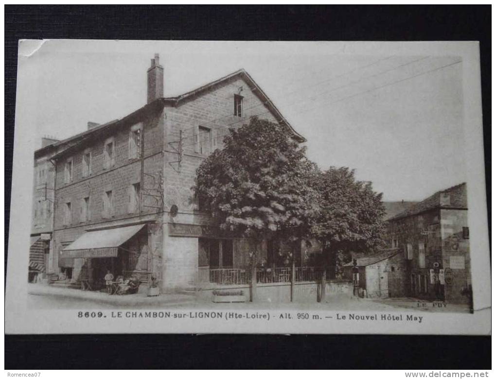 Le CHAMBON-sur-LIGNON (Haute-Loire) - Le Nouvel Hôtel May - Non Voyagée - Petite Découpe -> Prix Adapté (voir Scan) - Le Chambon-sur-Lignon