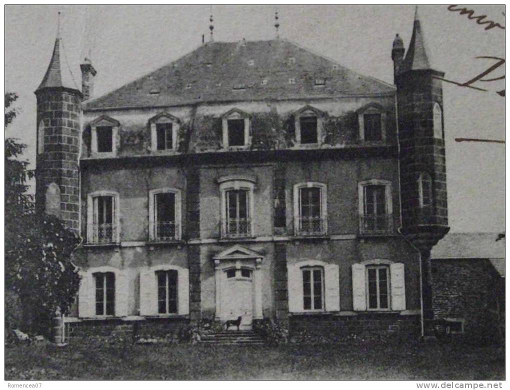 Le Château De BORNE - Près LOUDES (Haute-Loire) - Voyagée Le 28 Août 1908 - Pliure Centrale -> Prix Adapté (voir Scan) - Loudes