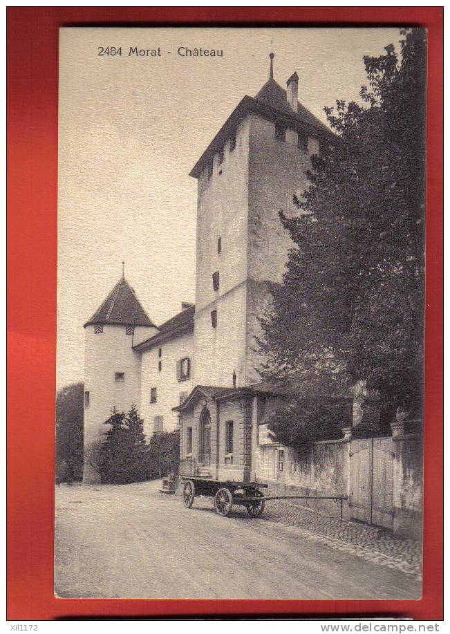 L898 Morat Murten, Le Château, Char.Cachet 1921. Phototypie 2484 - Murten