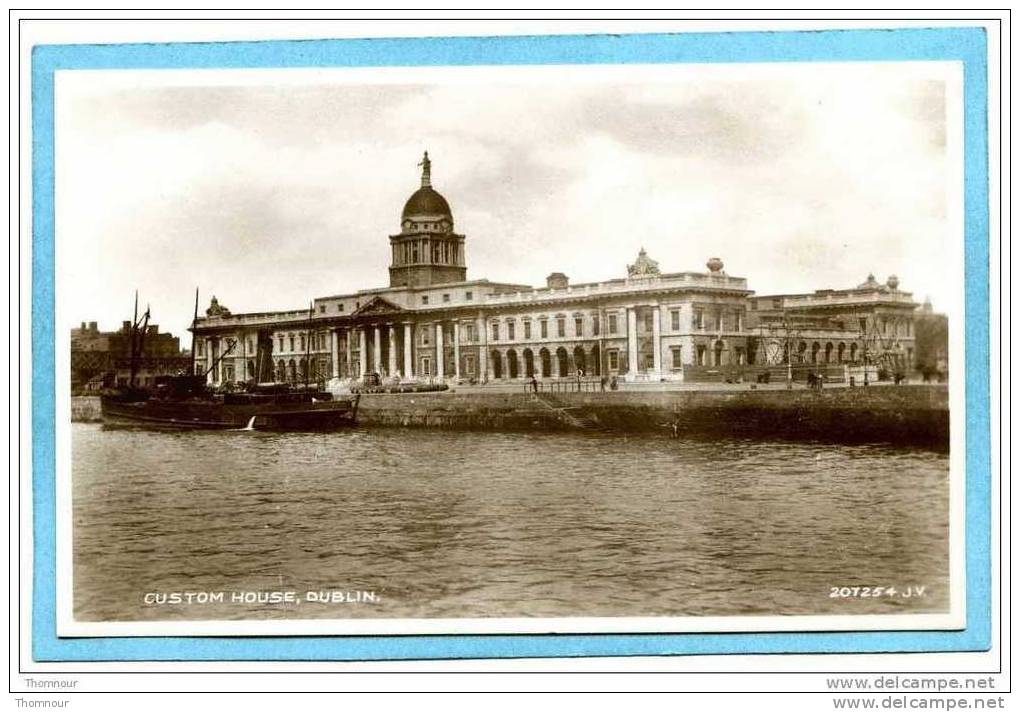 DUBLIN  -  CUSTOM  HOUSE .  - TRES BELLE CARTE PHOTO ANIMEE  -VALENTINE´S - Dublin