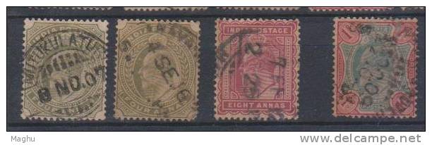 India 1902 -1911 Used, Edward, 13 Diff., - 1902-11 King Edward VII