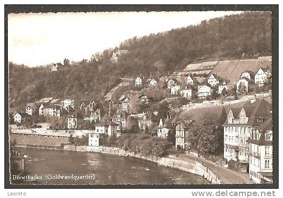 Goldwandquartier Ennetbaden Mit Nationalpark-Briefmarke 1948 - Ennetbaden