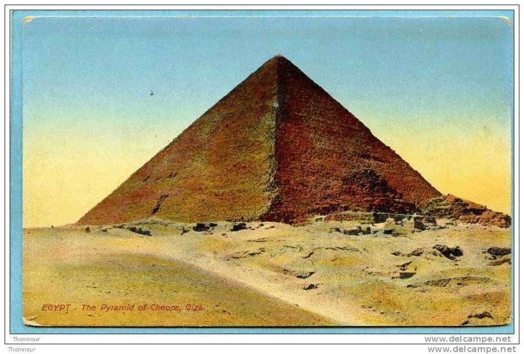 EGYPT  -  The Pyramid Of Cheops , Giza  - La Pyramide De Cheops à Guizeh - - Piramiden