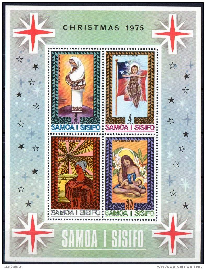 Samoa 1975 Christmas Miniature Sheet MNH - Samoa (Staat)
