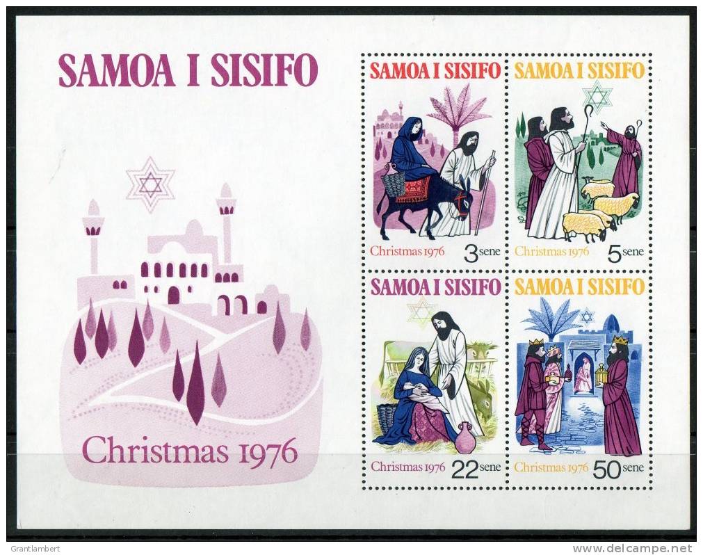 Samoa 1976 Christmas Miniature Sheet MNH - Samoa