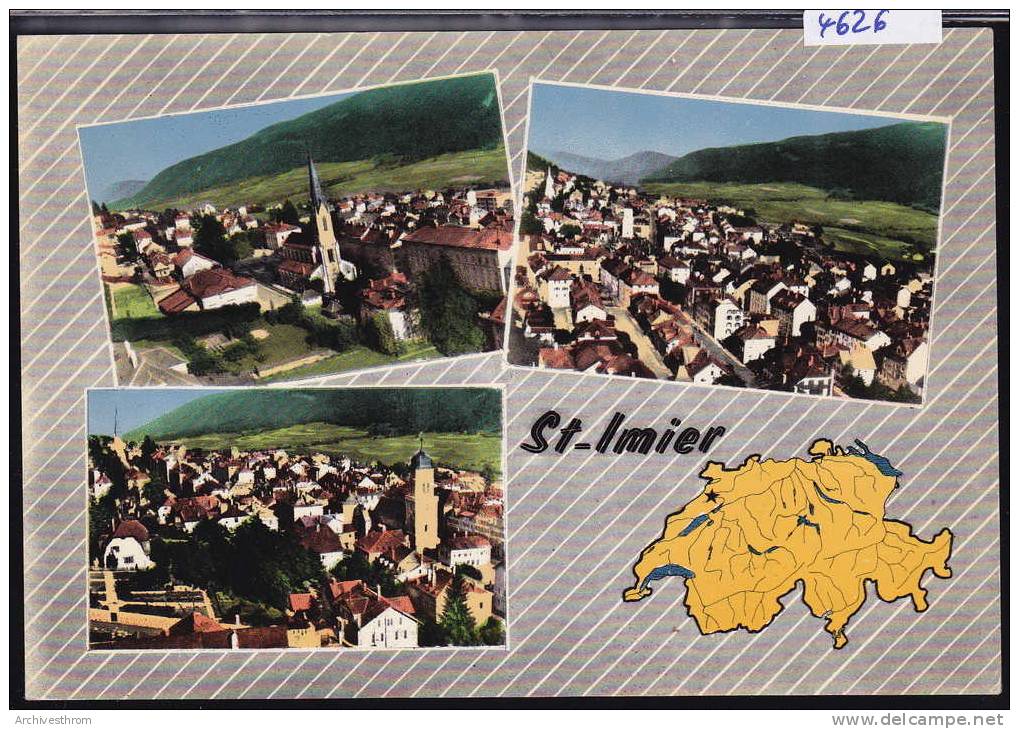 St-Imier (en Avion Au-dessus De... ) ; Multivues ; Vers 1967 ; Gd Format (4626) - Saint-Imier 