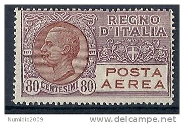 1926-28 REGNO POSTA AEREA 80 C MNH ** - RR8548 - Posta Aerea