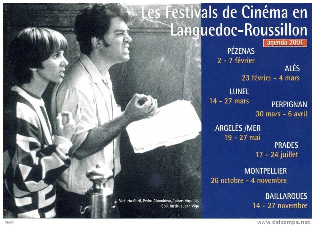 CPM - Les Festivals De Cinéma Languedoc-Roussillon - Pézenas - Alès - Lunel - Perpignan - Argelèe - Prades - - Languedoc-Roussillon