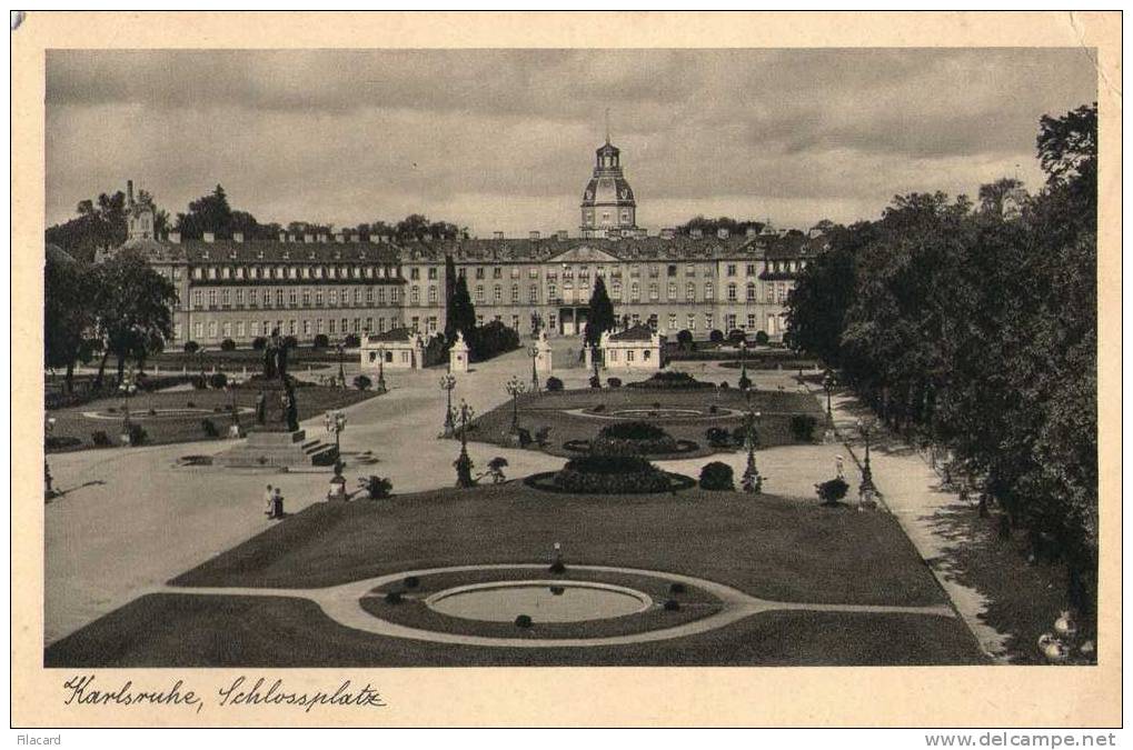 15683    Germania,   Karlsruhe,  Schlossplatz,  NV  (scritta) - Karlsruhe