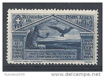 1930 REGNO VIRGILIO POSTA AEREA 9 £ MNH ** - RR8556 - Correo Aéreo