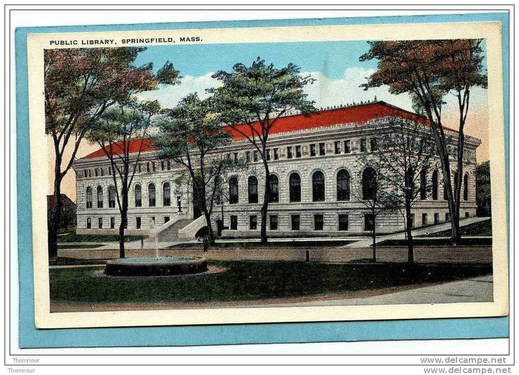 SPRINGFIELD  -  PUBLIC  LIBRARY   -  BELLE CARTE  - - Springfield